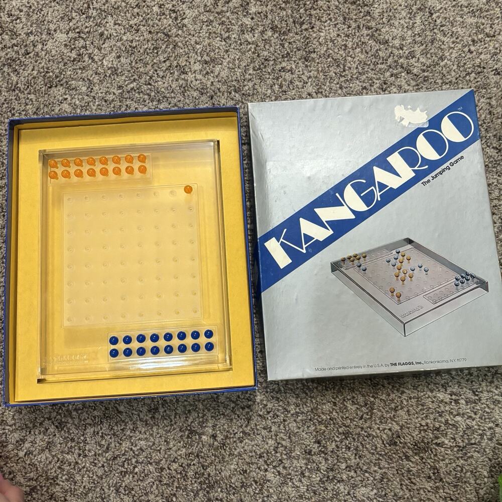 Vintage The Flagg Inc Kangaroo Jumping Board Game 1977 100% Complete Set